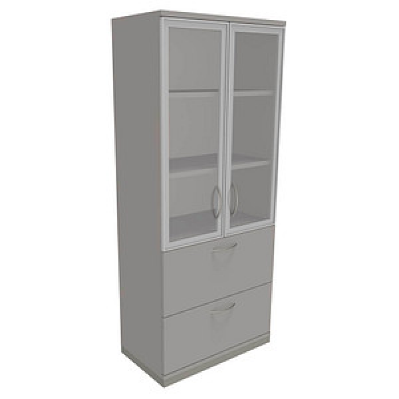 fm Aktenschrank Sidney, 4260267328668 lichtgrau 2 Fachböden 80,0 x 44,2 x 186,9 cm – Bild 1 von 2