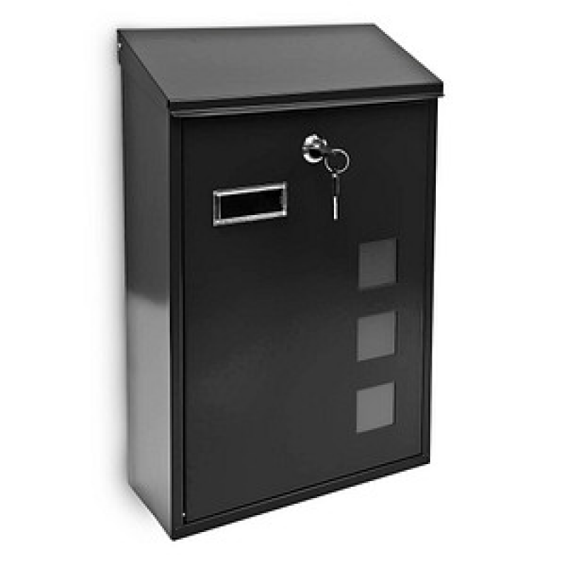 relaxdays Briefkasten 10017417_46 schwarz – Bild 1 von 4