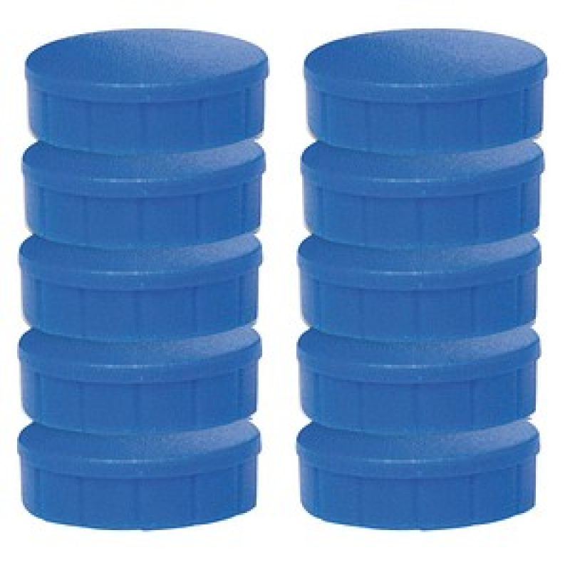 MAUL Magnete blau, Kunststoff Ø 2,0 cm, 10 St. – Bild 1 von 3