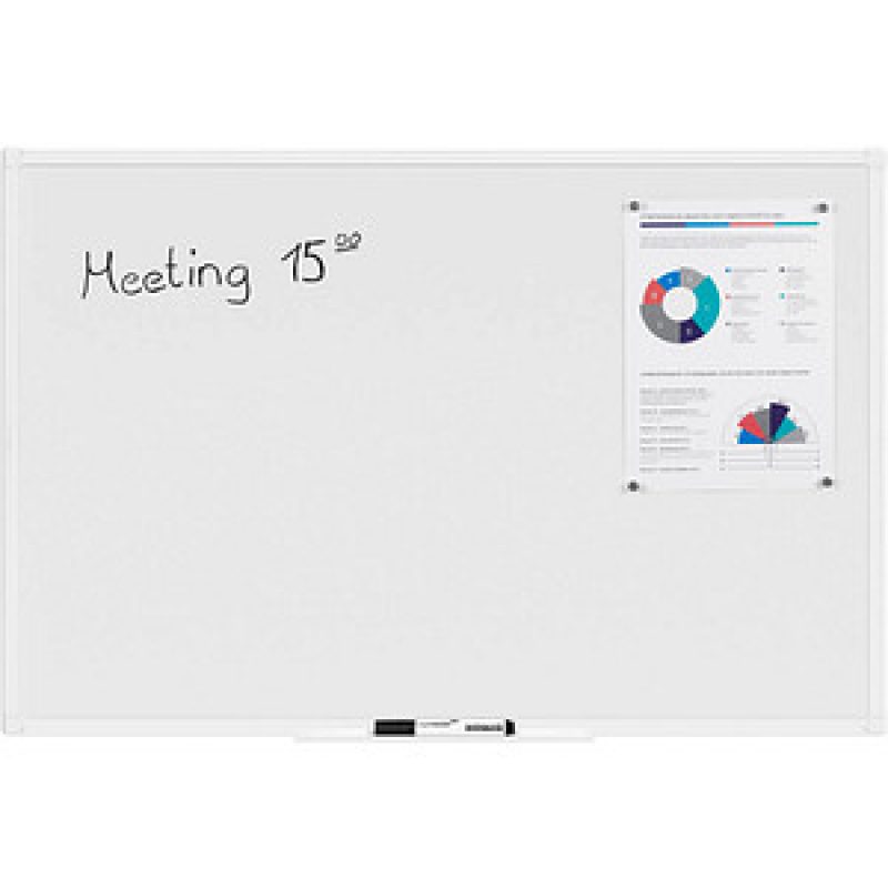 MAUL Whiteboard MAULprimo 90,0 x 60,6 cm weiß kunststoffbeschichteter Stahl – Bild 1 von 2