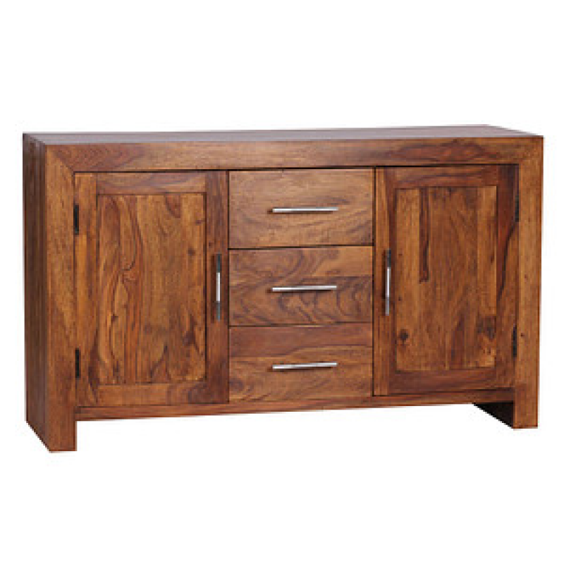 WOHNLING Sideboard, WL1.201 sheesham 118,0 x 40,0 x 70,0 cm, 1 St. – Bild 1 von 5