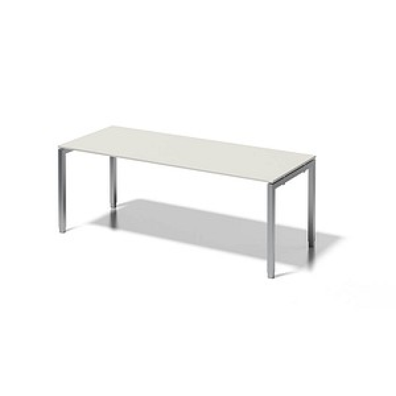 BISLEY Cito höhenverstellbarer Schreibtisch grauweiß, silber rechteckig, 4-Fuß-Gestell silber 200,0 x 80,0 cm – Bild 1 von 6