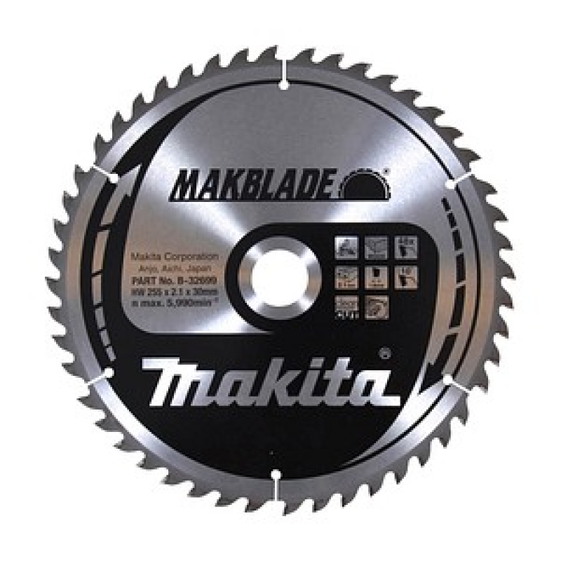makita B-32699 Kreissägeblatt 255,0 mm, 48 Zähne, 1 St. – Bild 1 von 2