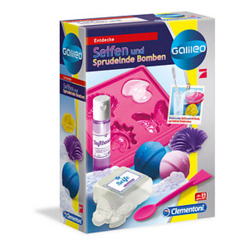 Clementoni Experimentierkasten Seifen und Badekugeln mehrfarbig – Bild 1 von 3