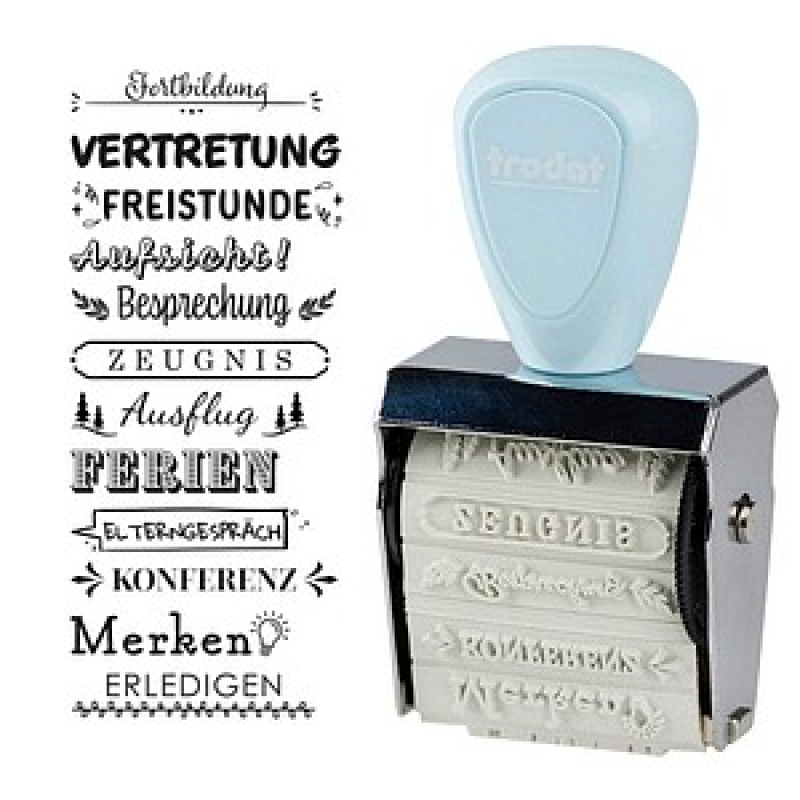 trodat Creative Mini Motivstempel Schulplaner 30 x 5 mm, 1 St. – Bild 1 von 3