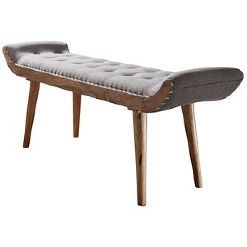 WOHNLING Sitzbank WL6.013 grau Stoff 125,0 cm – Bild 1 von 5