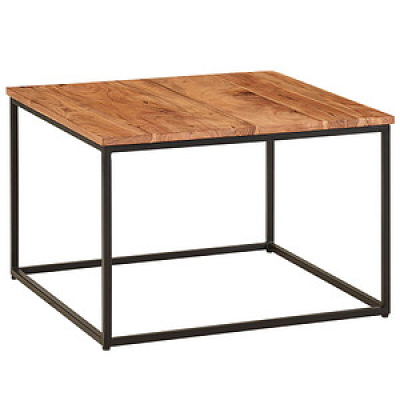 WOHNLING Couchtisch quadratisch Massivholz akazie 60,0 x 60,0 x 41,0 cm, 1 St. – Bild 1 von 6