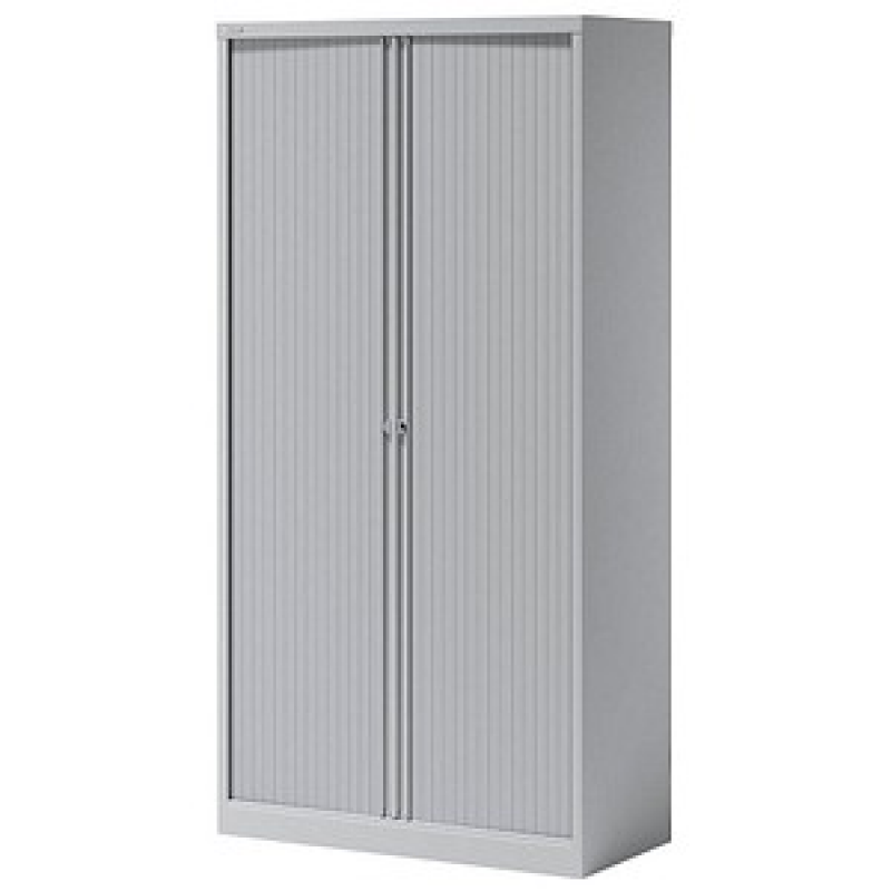 BISLEY Essentials Rollladenschrank lichtgrau 4 Fachböden 100,0 x 47,0 x 197,0 cm – Bild 1 von 4