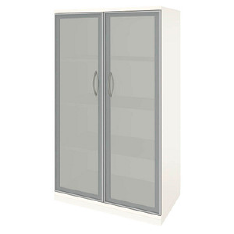 fm Aktenschrank Sidney, 4260672331741 weiß, Acrylglas satiniert 3 Fachböden 80,0 x 44,2 x 151,7 cm – Bild 1 von 2