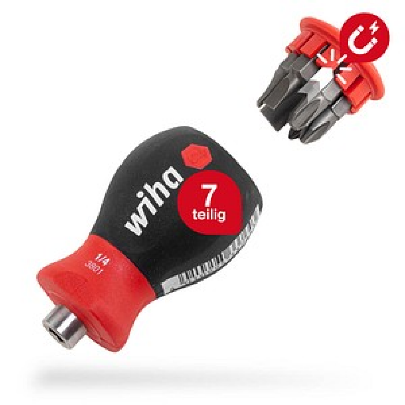 Wiha Schraubendreher-Set Stubby PH/SL 33738 7-tlg. – Bild 1 von 7