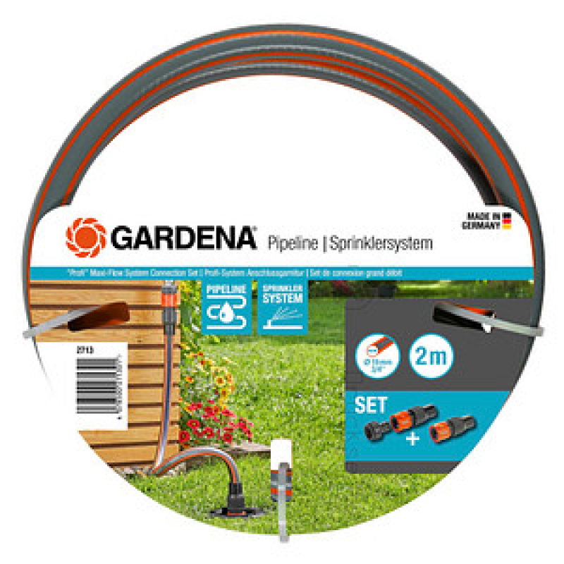 GARDENA Anschlussschlauch Sprinklersystem & Pipeline 2,0 m – Bild 1 von 2