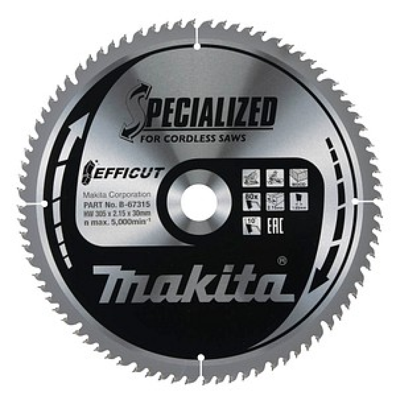 makita B-67315 Kreissägeblatt 305,0 mm, 80 Zähne, 1 St. – Bild 1 von 5