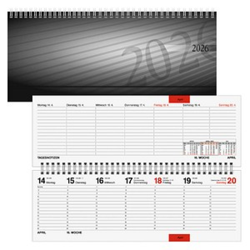 rido idé Tischquerkalender 2026, 1 St. – Bild 1 von 3