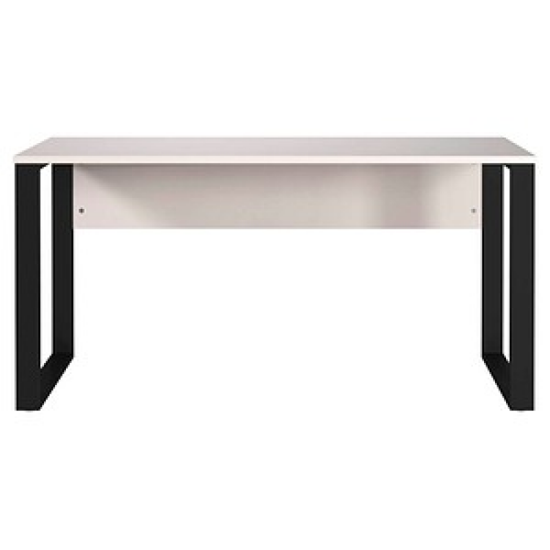 GERMANIA Adrano Schreibtisch kaschmir rechteckig, O-Fuß-Gestell schwarz 150,0 x 60,0 cm – Bild 1 von 5