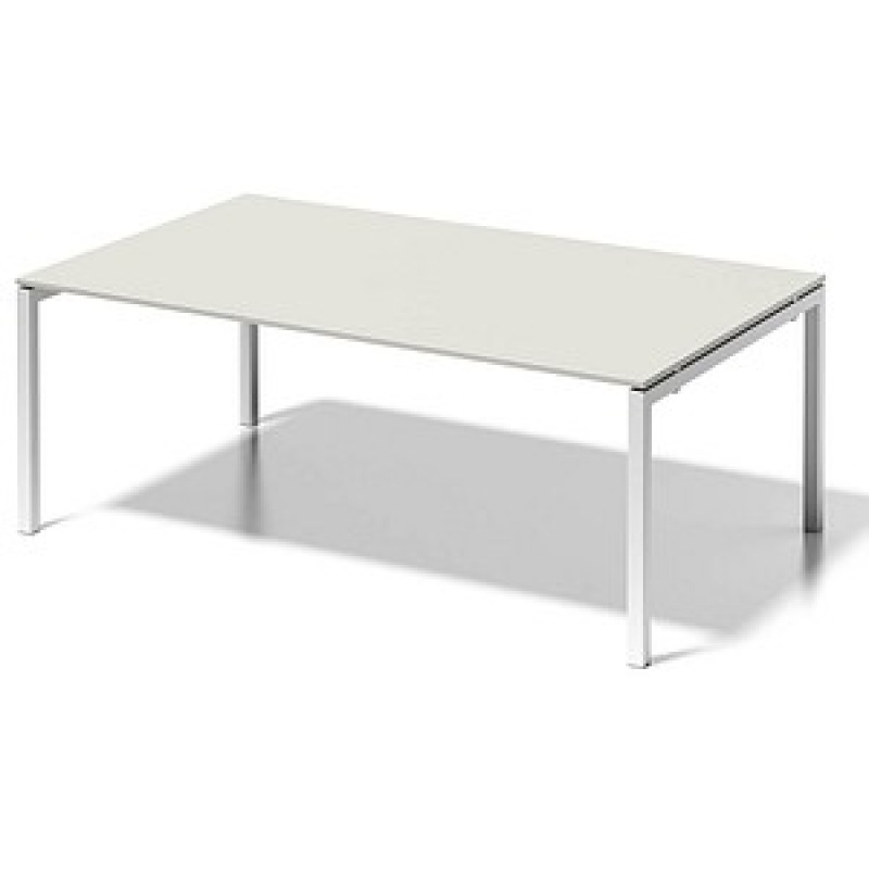 BISLEY Konferenztisch Cito grauweiß, verkehrsweiß rechteckig, 4-Fuß-Gestell weiß, 200,0 x 120,0 x 74,0 cm – Bild 1 von 5
