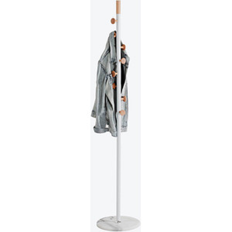 HAKU Möbel Kleiderständer 37312 braun Holz 8 Haken 35,0 x 178,0 cm, 1 St. – Bild 1 von 5