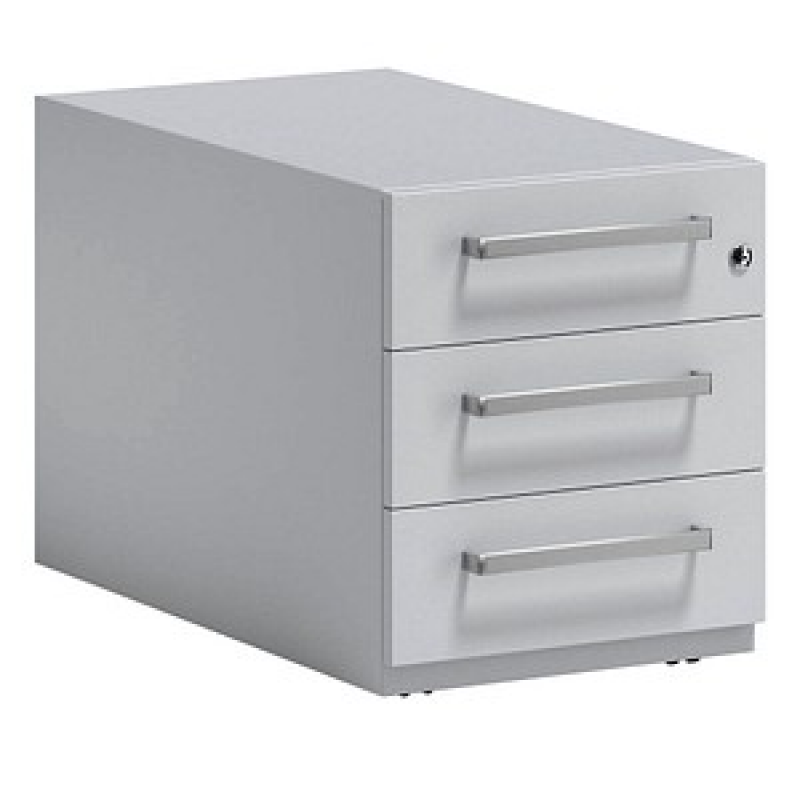 BISLEY Note Rollcontainer lichtgrau 3 Auszüge 42,0 x 77,5 x 49,5 cm – Bild 1 von 5