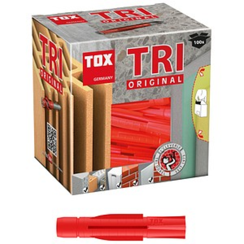 TOX TRI 8/51 010100111 Universaldübel Ø 8 mm x 51 mm, 100 St. – Bild 1 von 5