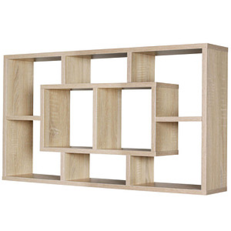 WOHNLING Wandregal sonomaeiche 85,0 x 16,0 x 48,0 cm, 1 St. – Bild 1 von 6