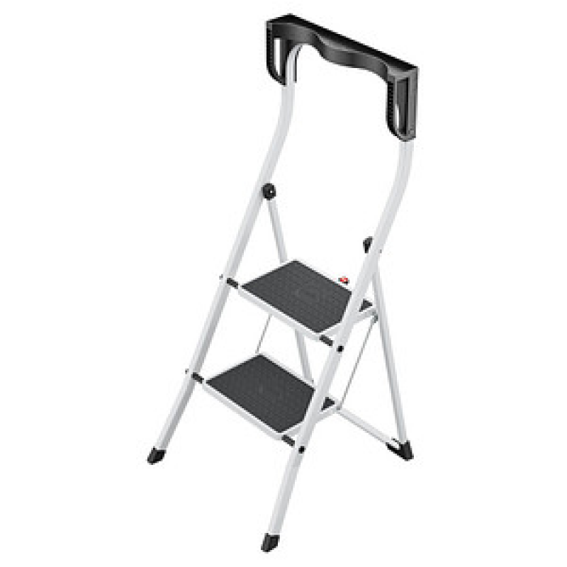 Hailo Klapptritt StandardLine K75 weiß 2 Stufen, H: 115,0 cm – Bild 1 von 9