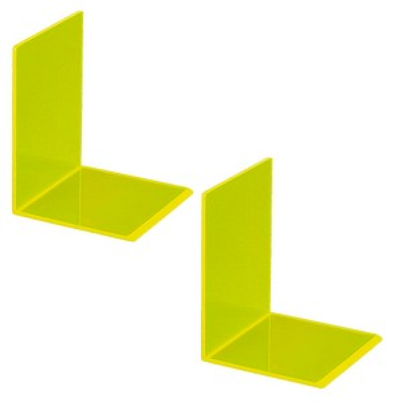 MAUL Buchstützen gelb 10,0 x 10,0 x 13,0 cm, 2 St. – Bild 1 von 2