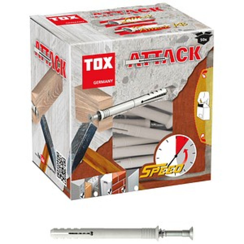 TOX ATTACK 017102231 Nageldübel Ø 8 mm x 80 mm, 50 St. – Bild 1 von 6