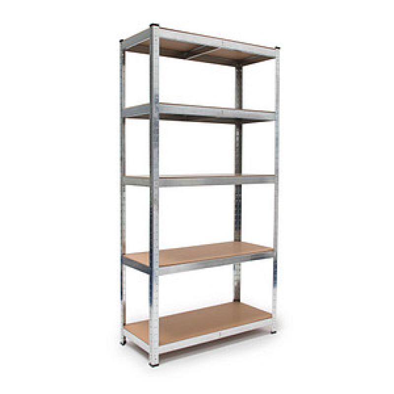 relaxdays Schwerlastregal 10019041_0 silber 90,0 x 41,0 x 180,0 cm – Bild 1 von 7