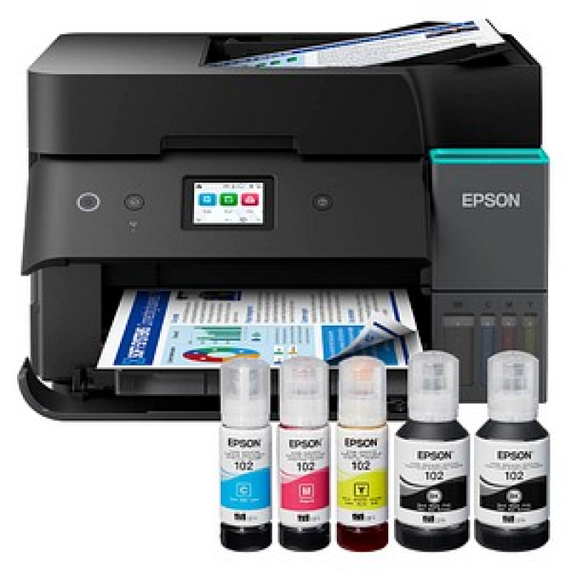 AKTION: EPSON EcoTank ET-4950 4 in 1 Tintenstrahl-Multifunktionsdrucker schwarz mit 60 Euro CashBack – Bild 1 von 11