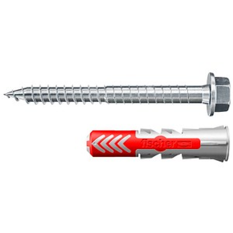 AKTION: fischer DuoPower ETA 10x50 564792 Dübel mit Schrauben Ø 10 mm x 50 mm, 50 St. mit Prämie nach Registrierung – Bild 1 von 6