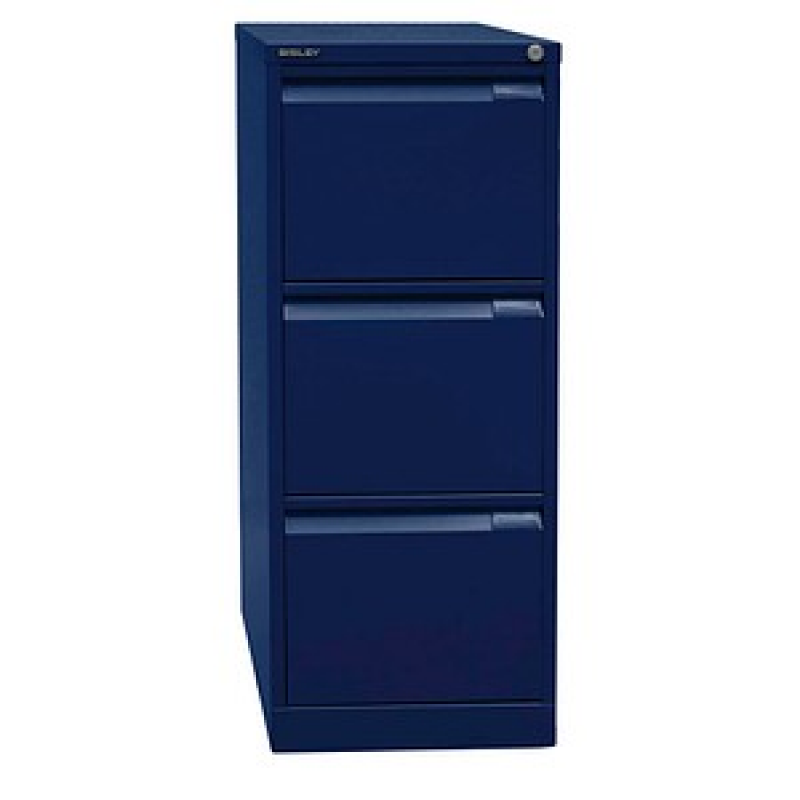 BISLEY Hängeregistraturschrank oxfordblau 3 Schubladen 41,3 x 62,2 x 101,6 cm, 1 St. – Bild 1 von 4