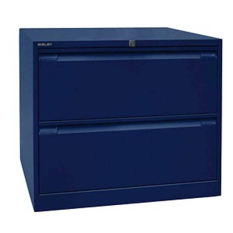 BISLEY DF3 Hängeregistraturschrank oxfordblau 2 Schubladen 80,0 x 62,2 x 71,1 cm, 1 St. – Bild 1 von 3