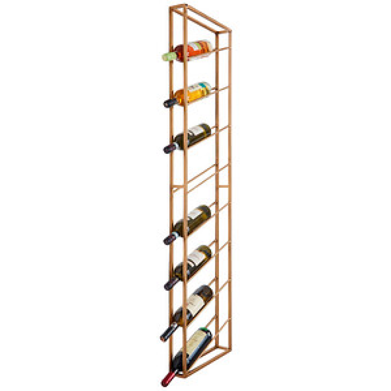 WOHNLING Weinregal gold 36,0 x 8,0 x 150,0 cm, 1 St. – Bild 1 von 9