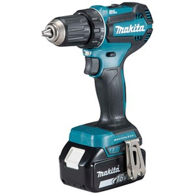 makita DDF485RFJ Akku-Bohrschrauber 18,0 V, mit 2 Akkus – Bild 1 von 10