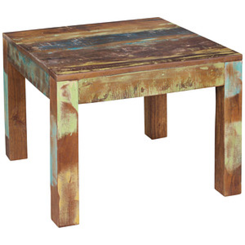 WOHNLING Couchtisch quadratisch Massivholz braun 60,0 x 60,0 x 47,0 cm, 1 St. – Bild 1 von 6