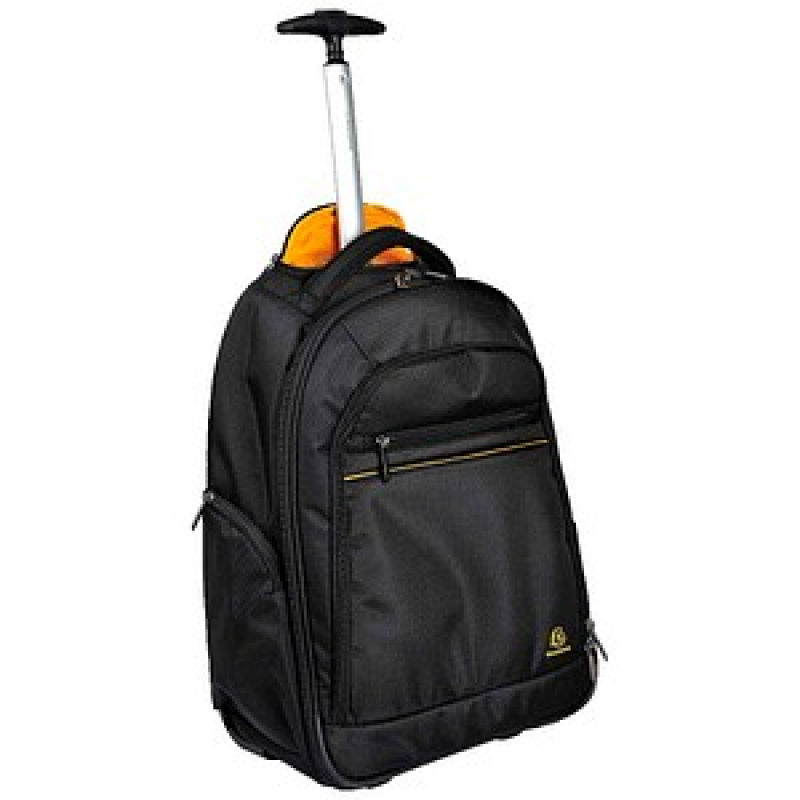 Exacompta Rucksack-Trolley Exactive Kunstfaser schwarz, orange – Bild 1 von 11