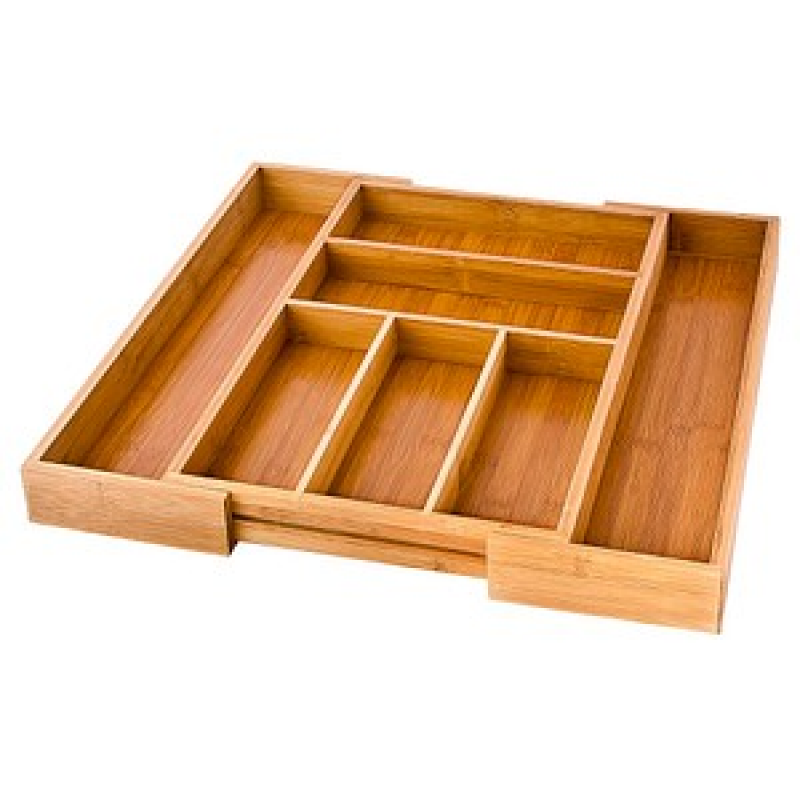 relaxdays Besteckkasten braun 1 St. – Bild 1 von 4