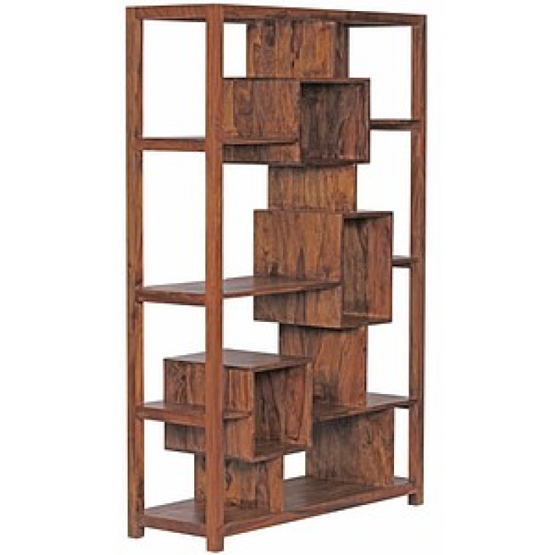 WOHNLING Bücherregal sheesham 115,0 x 40,0 x 180,0 cm, 1 St. – Bild 1 von 6