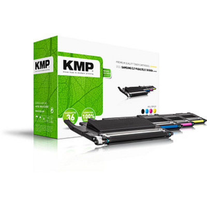 KMP SA-T89V schwarz, cyan, magenta, gelb Toner kompatibel zu SAMSUNG CLT-P404C (SU365A), 4er-Set – Bild 1 von 3