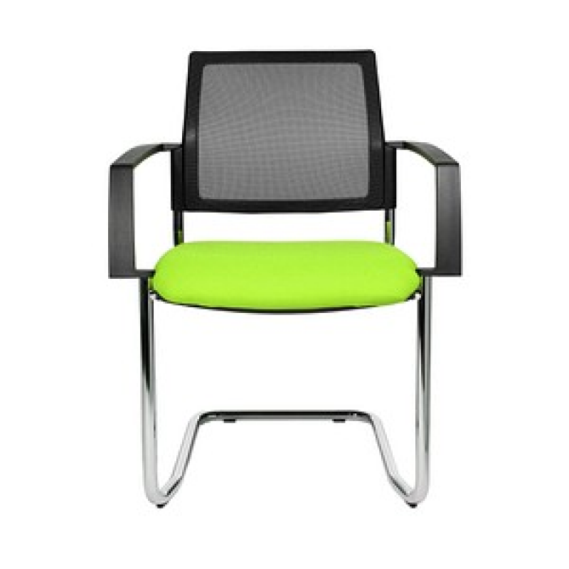 Topstar Besucherstühle BtoB 20 BB490A G050 grün, schwarz Stoff, 2 St. – Bild 1 von 5