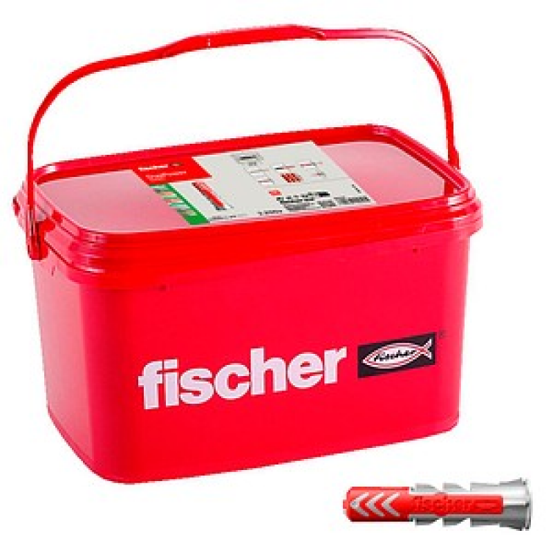 AKTION: fischer DuoPower 6x30 im Eimer 2K 564115 Universaldübel Ø 6 mm x 30 mm, 3.200 St. mit Prämie nach Registrierung – Bild 1 von 3