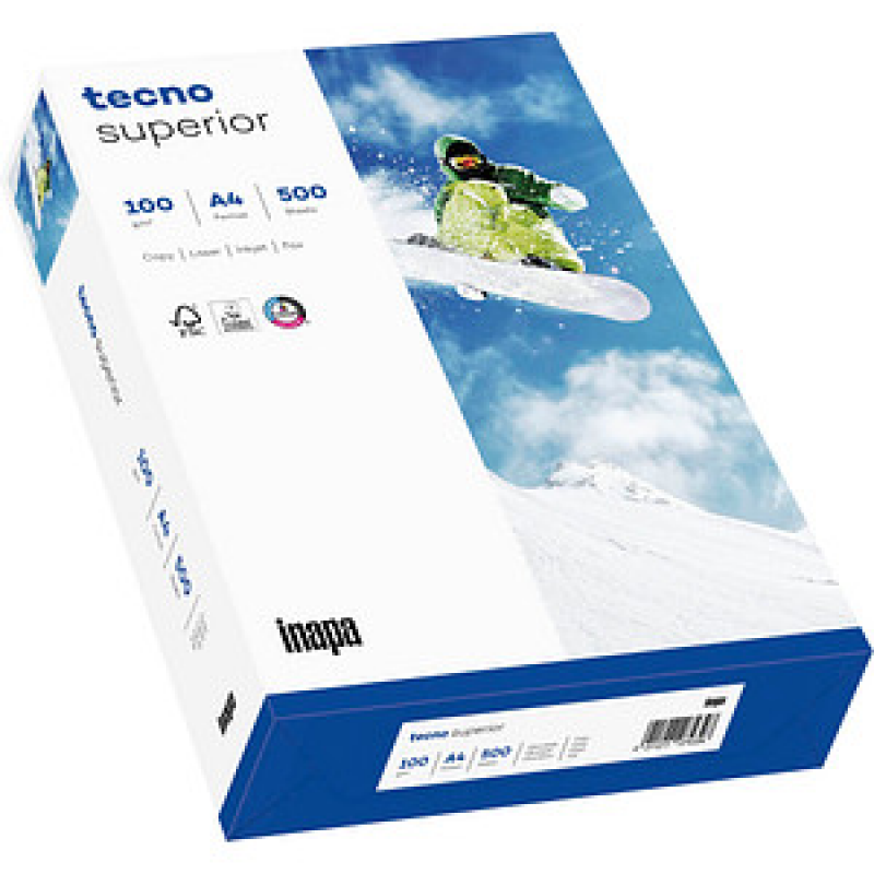 tecno Kopierpapier superior DIN A4 100 g/qm 500 Blatt – Bild 1 von 2