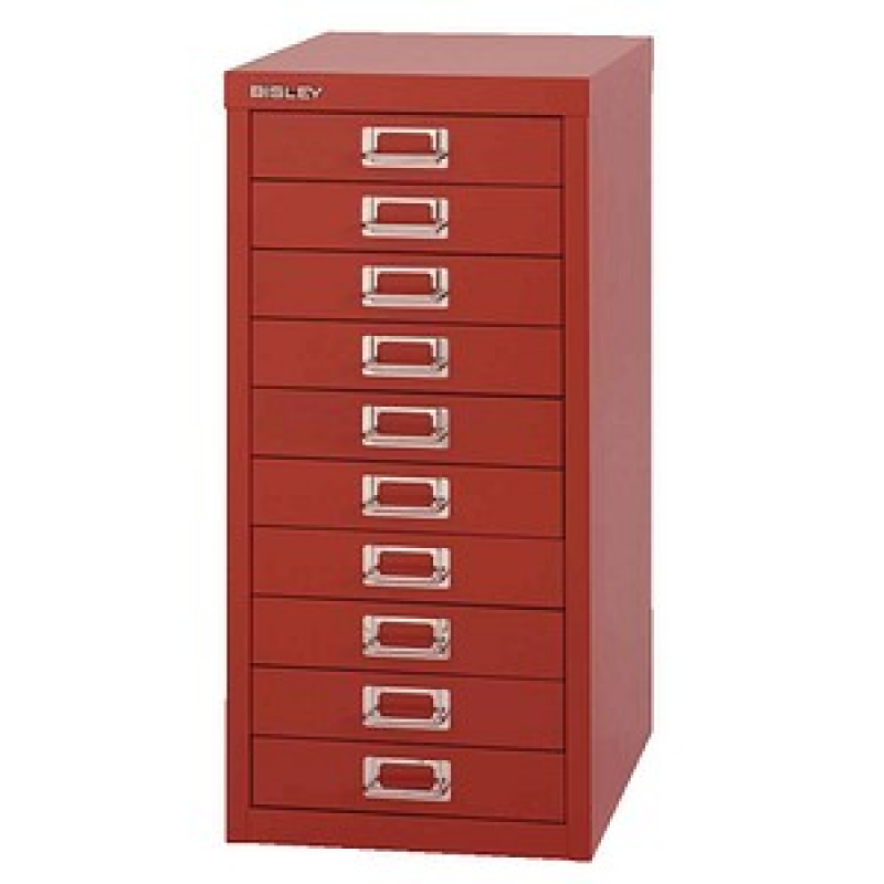 BISLEY MultiDrawer™ L2910 Schubladenschrank kardinalrot 10 Schubladen 27,8 x 38,0 x 59,0 cm, 1 St. – Bild 1 von 5