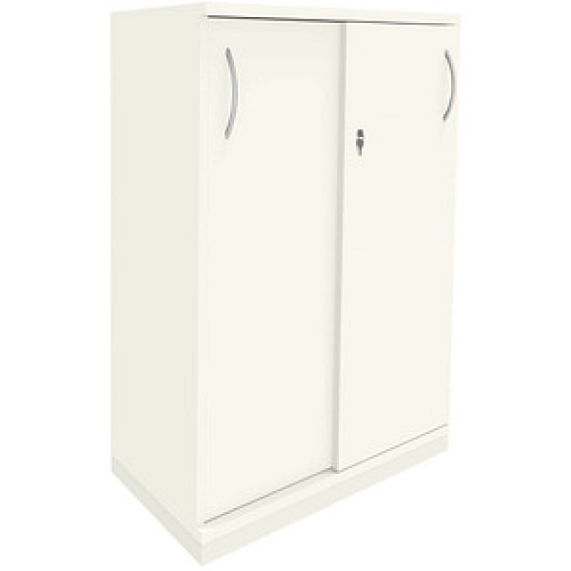 fm Schiebetürenschrank Sidney, 4260672330751 weiß 2 Fachböden 80,0 x 44,2 x 113,3 cm – Bild 1 von 3