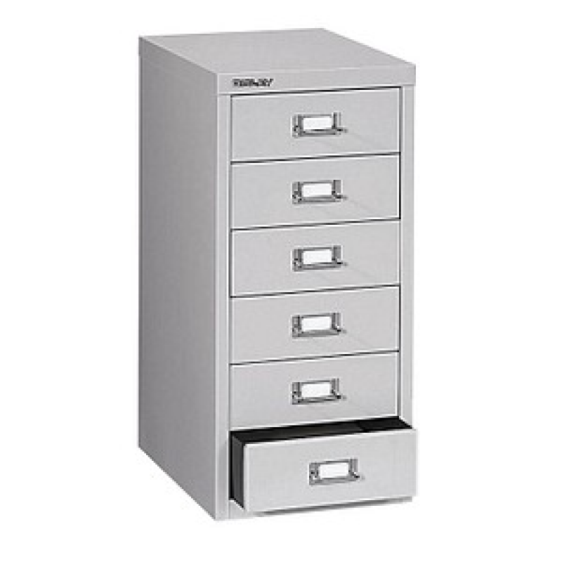 BISLEY MultiDrawer™ L296 Schubladenschrank lichtgrau 6 Schubladen 27,8 x 38,0 x 59,0 cm, 1 St. – Bild 1 von 5