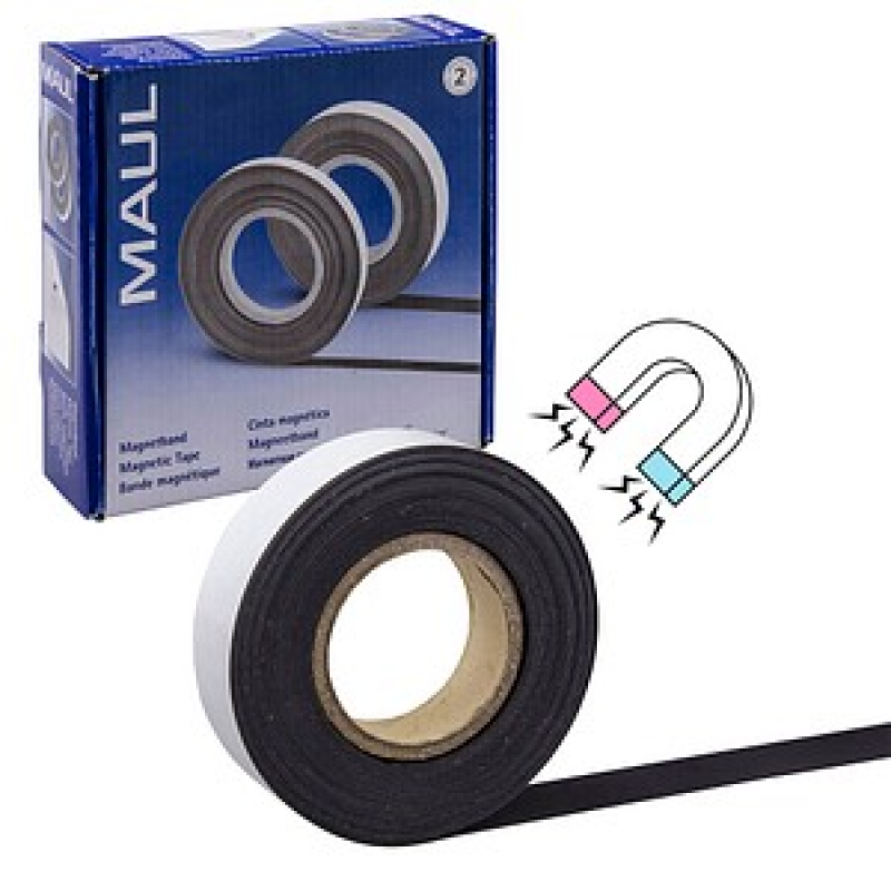 MAUL Magnetband selbstklebend schwarz 3,5 cm x 10,0 m, 1 St. – Bild 1 von 11