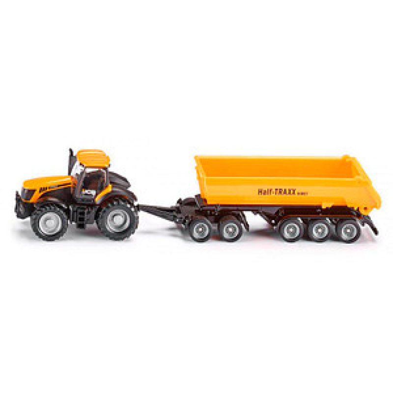 siku Traktor JCB 8250 mit Dolly und Kippmulde 1858 Spielzeugauto – Bild 1 von 7