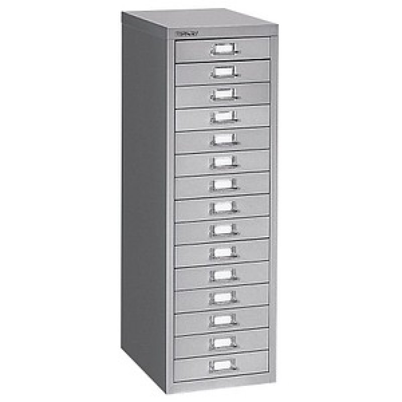 BISLEY MultiDrawer™ L3915 Schubladenschrank silber 15 Schubladen 27,8 x 38,0 x 85,7 cm, 1 St. – Bild 1 von 5