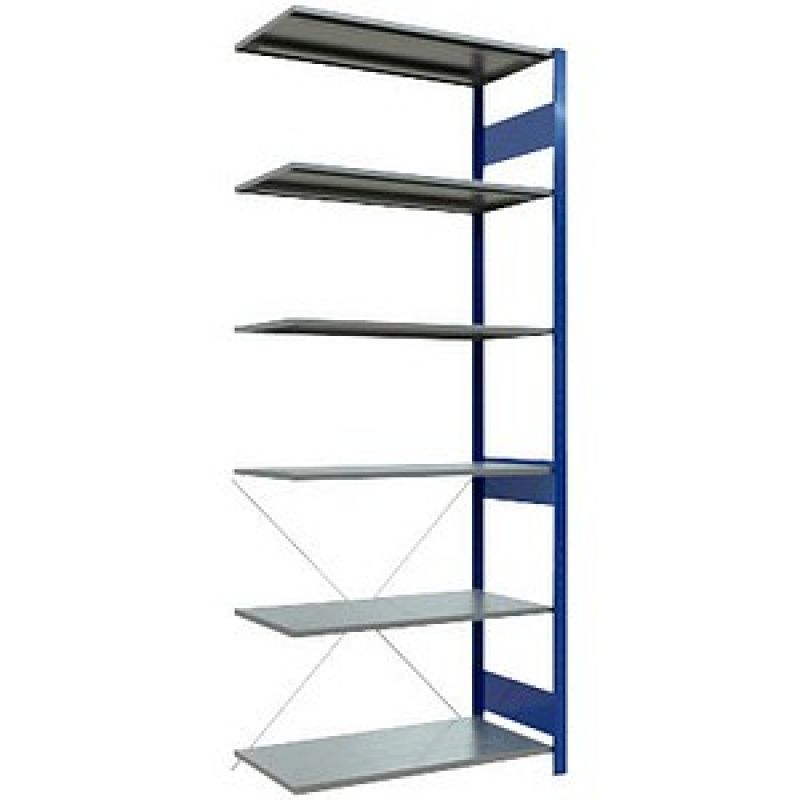 SCHULTE Anbauregal MULTIplus 150 12656-B enzianblau 100,0 x 50,0 x 250,0 cm – Bild 1 von 3