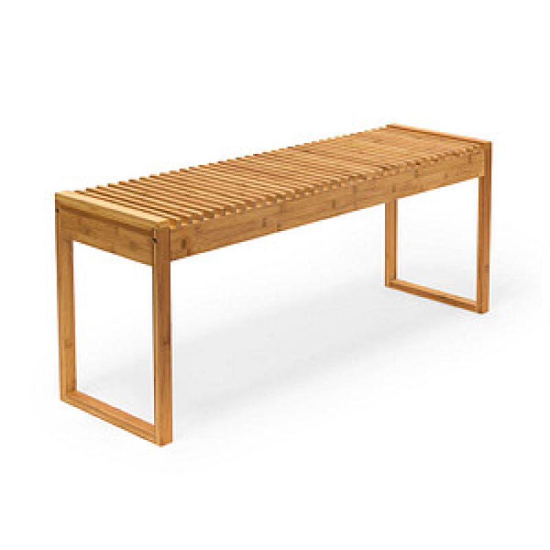 relaxdays Sitzbank 10019025_0 braun Holz 120,0 cm – Bild 1 von 6