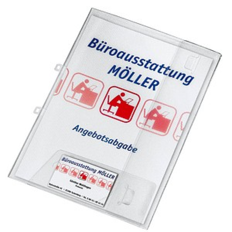VELOFLEX Angebotsmappe Crystal DIN A4 transparent, 1 St.